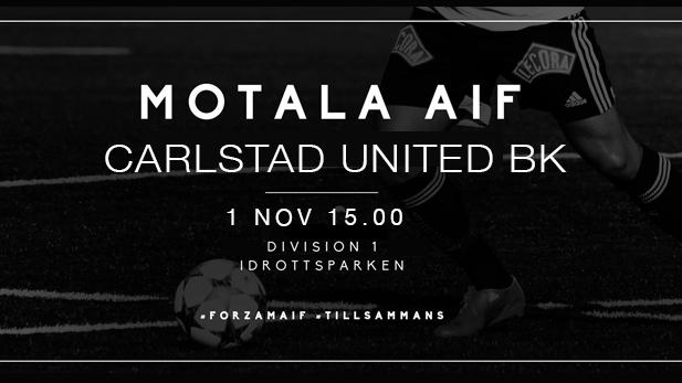 Motala AIF FK-Carlstad United BK 1 nov 15.00
