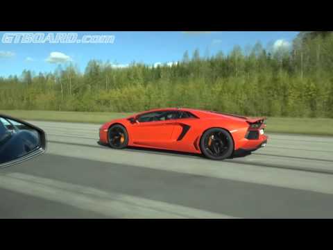 Ferrrari 599 GTO vs Lamborghini LP700-4 Aventador