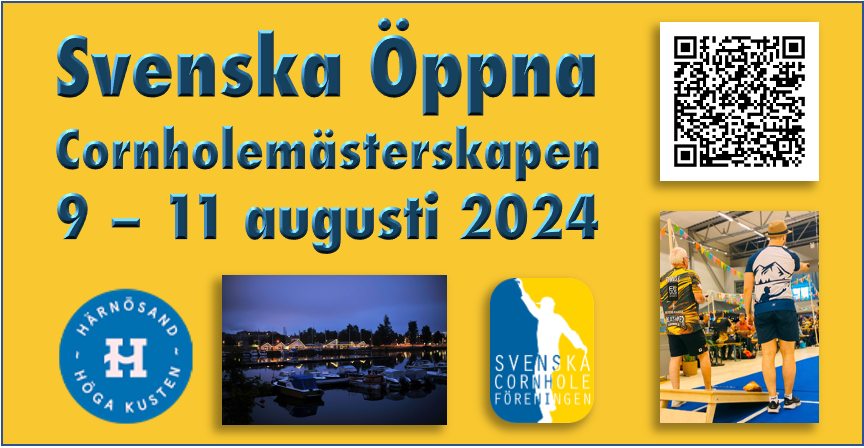 Svenska Öppna Cornholemästerskapen 2024 - Dubbel Elit Grundspel