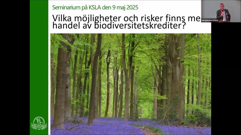 Biodiversitetskrediter 9 maj 2025 NY