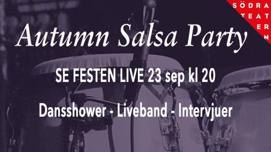 Autumn Salsa Party med liveband, shower & dansglädje!