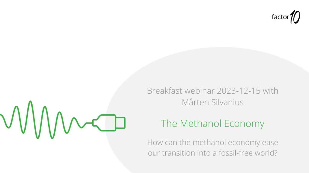Breakfast Webinar: The Methanol Economy