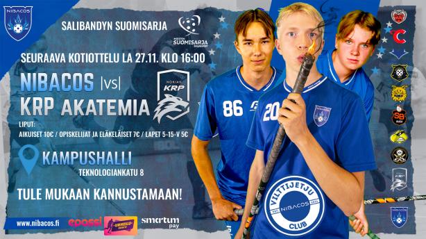 Nibacos Kokkola Miehet - Nokian KRP Miehet