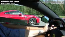 HD: Nissan GTR vs Ferrari 599 GTB F1 Race 1 Cam 2: GTBOARD.com