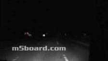 BMW M5 E39 cruising at top speed in Germany by night