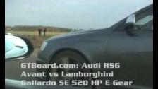 GTBoard.com: Audi RS6 Avant vs Lamborghini Gallardo SE