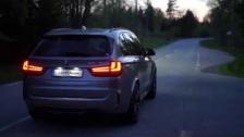 [50 fps] Launching BMW X5M without launch control (loud BANGS)
