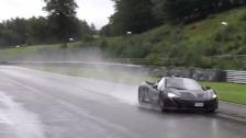 [4k] McLaren P1 ALL OUT in the RAIN Autoropa Racing Days 2015 in Ultra HD 4k