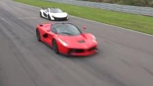 [4k] LaFerrari vs McLaren P1 on the straight all out in Ultra HD 4k