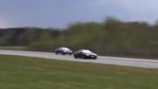 Exterior flyby MTM Audi RS6 743 HP vs Manhart Racing BMW M6 Coupe 700 HP