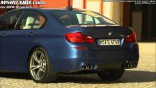 BMW M5 arriving and departing from hotel in southern Spain