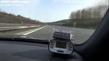 Top speed test BMW M3 delimited German autobahn