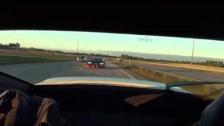 Bugatti Veyron Grand Sport Vitesse cruising on highway