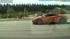 Nissan GTR Spec-V vs Lamborghini LP550-2 Valentino Balboni Gallardo