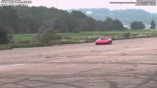 Koenigsegg Agera R hard braking from high speed several times in southern Sweden