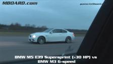 HD: BMW M5 E39 Supersprint vs BMW M3 E92 6-speed stock