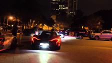 4k McLaren P1 parking outside W hotel in Miami at Gumball 3000