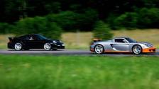 1080p:Porsche 997 GT2 stock vs Carrera GT