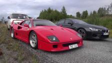 Ferrari F40 would be a nice combo to your BMW M6 Gran Coupe...