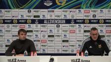 Se presskonferensen efter segern mot Östersund