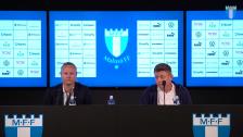 Presskonferens efter matchen mot HJK Helsingfors