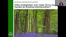 Biodiversitetskrediter 9 maj 2025 NY