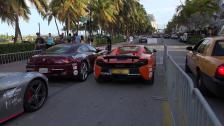 4k Gumballl Ferrari F12Berlinetta and Ferrari FF Ocean Boulevard for the Gumball 3000 Miami to Ibiza