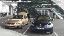 HD: BMW Individual M6 Ontario Gold and BMW Individual M5 Onyx Blue with Champagne interiour
