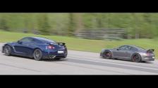 [50p] 3 x RACE Porsche 911 GT3 PDK vs Nissan GT-R 550 HP stock BATTLE