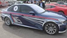 BMW M5 E60 with painted logo from Russia