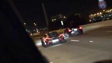 [4k] McLaren P1 Team Galag on its way into New York during Gumball 3000 Miami to Ibiza