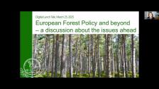 European Forest Policy and beyond Lunchtalk 25 march 2025