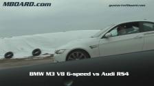HD: Audi RS4 vs BMW M3 V8 6-speed