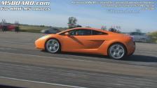 1080p: Lamborghini Gallardo 500 HP manual vs Kelleners BMW M5 M5BOARD Classic race from 2006