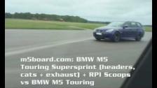 Supersprint BMW M5 Touring vs BMW M5 Touring stock = m5boardcom