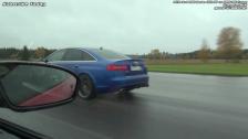 MTM Audi RS6 Sedan 702 HP vs BMW M6 Coupe (stock) from standstill