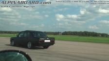 1080p: ALPINA B7 Turbo E28 vs BMW M3 3,0 Euro E36 H&H Turbo