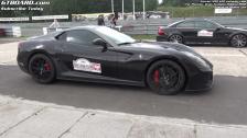 GT Polonia: Ferrari 599 GTO in action on Tor Poznan, exterior view and sounds