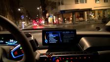 BMW i3 nightdrive in the city