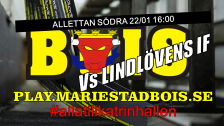 Mariestad BoIS - Lindlövens IF / Söndag 22/01 16:00