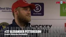 Intervjuer med Thom Nordin och Alexander Pettersson efter hemmaseger mot Borlänge 2-1