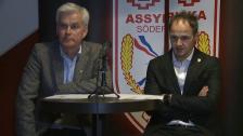 Presskonferensen efter Assyriska - Hammarby