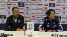 Presskonferensen efter 2-1-segern mot Djurgården