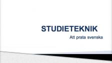 Studieteknik: att prata svenska (sorani)