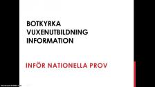 Information inför nationella prov (NP) - på ryska