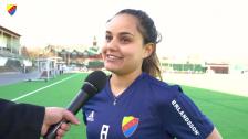 Malin Diaz taggad inför premiären